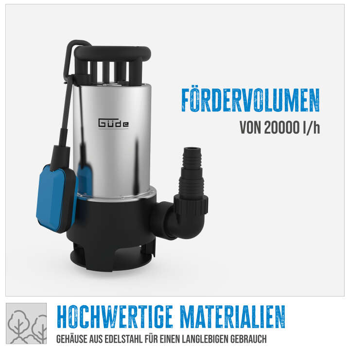 Güde Schmutzwassertauchpumpe GS 1103 PI